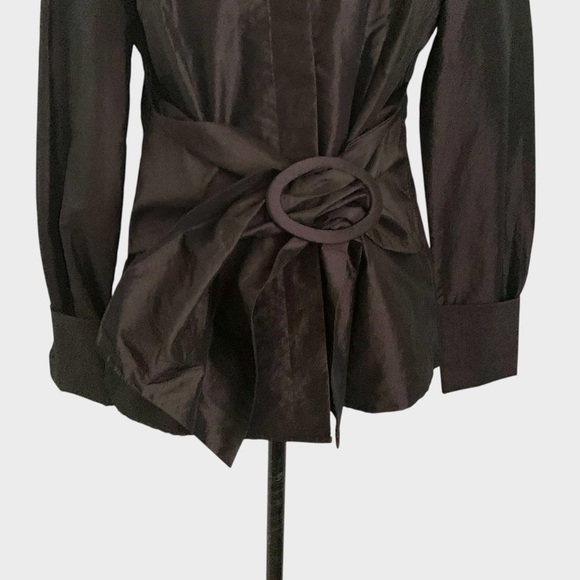 Vintage Jessica Taffeta Formal Blouse - Picture 2 of 7